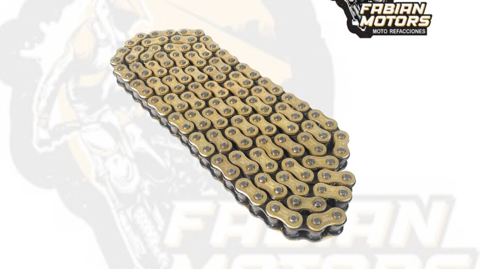 122-000116-1 CADENA GX MOTOR 428H X 136L GOLD&BLACK (PRECIO POR PIEZA) (EN LA COMPRA DE 1 A 19 PIEZAS)