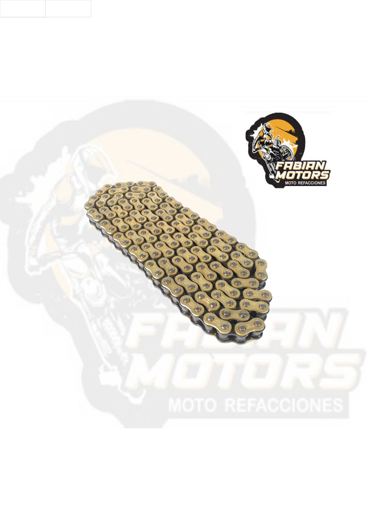 CADENA GX MOTOR 428H X 136L GOLD&BLACK (PRECIO POR PIEZA) (EN LA COMPRA DE 1 A 19 PIEZAS)