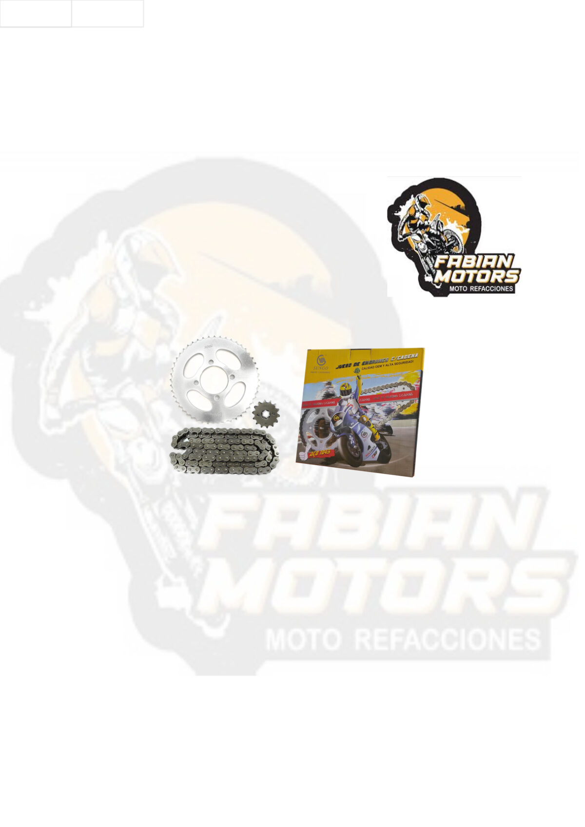 JUEGO DE ENGRANES CON CADENA SUNGO P/ XTZ-125 (48/14D, 428H-132L)