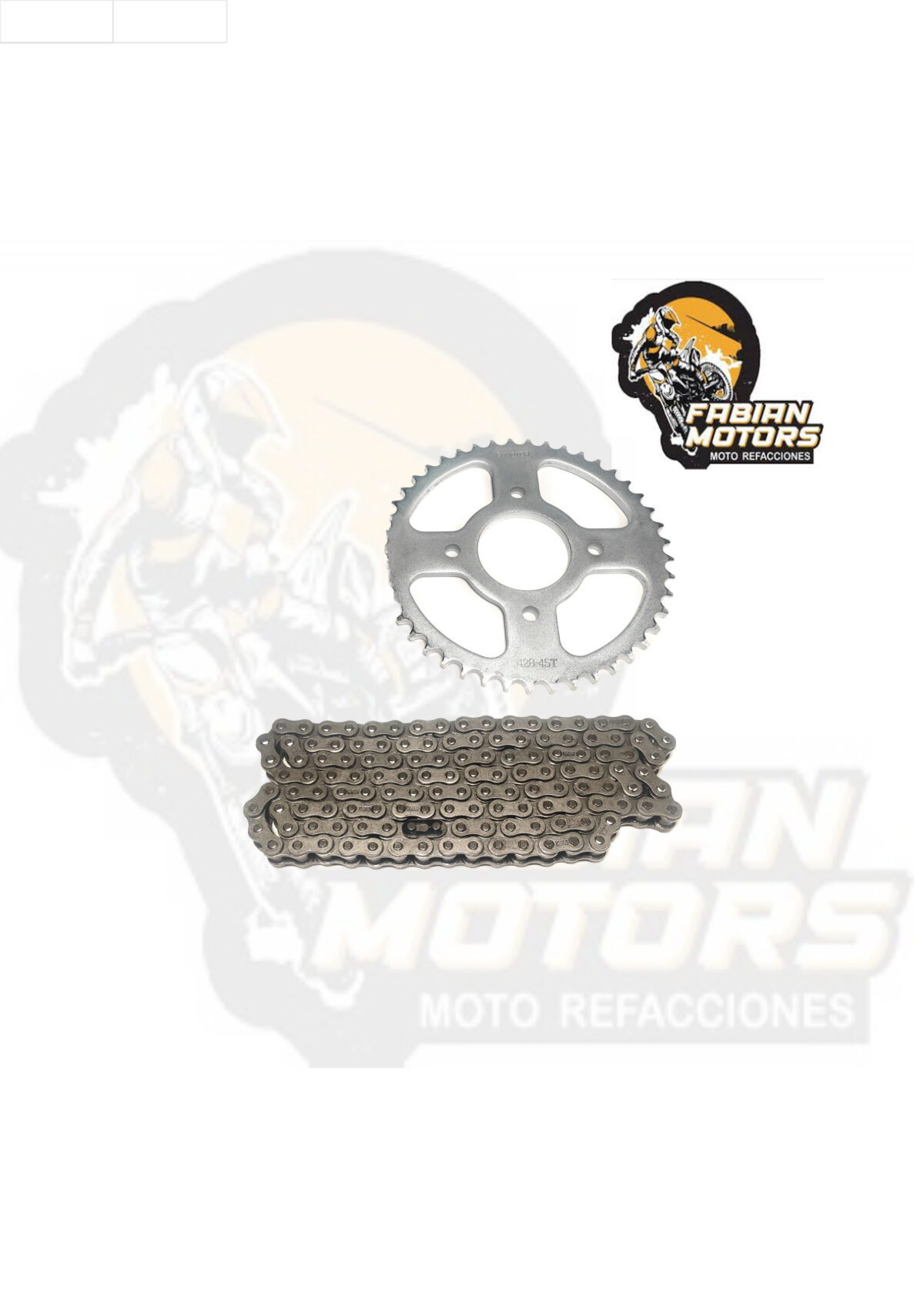 JUEGO DE ENGRANES CON CADENA P/ GIXXER-150 (428HX132, 15/45D)