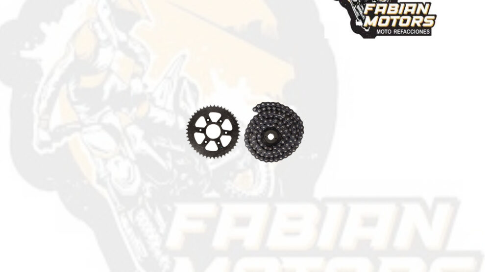123-072002-1 JUEGO DE ENGRANES CON CADENA P/ DOMINAR 400 (520HX120L C/ O-RING, 45/15D)