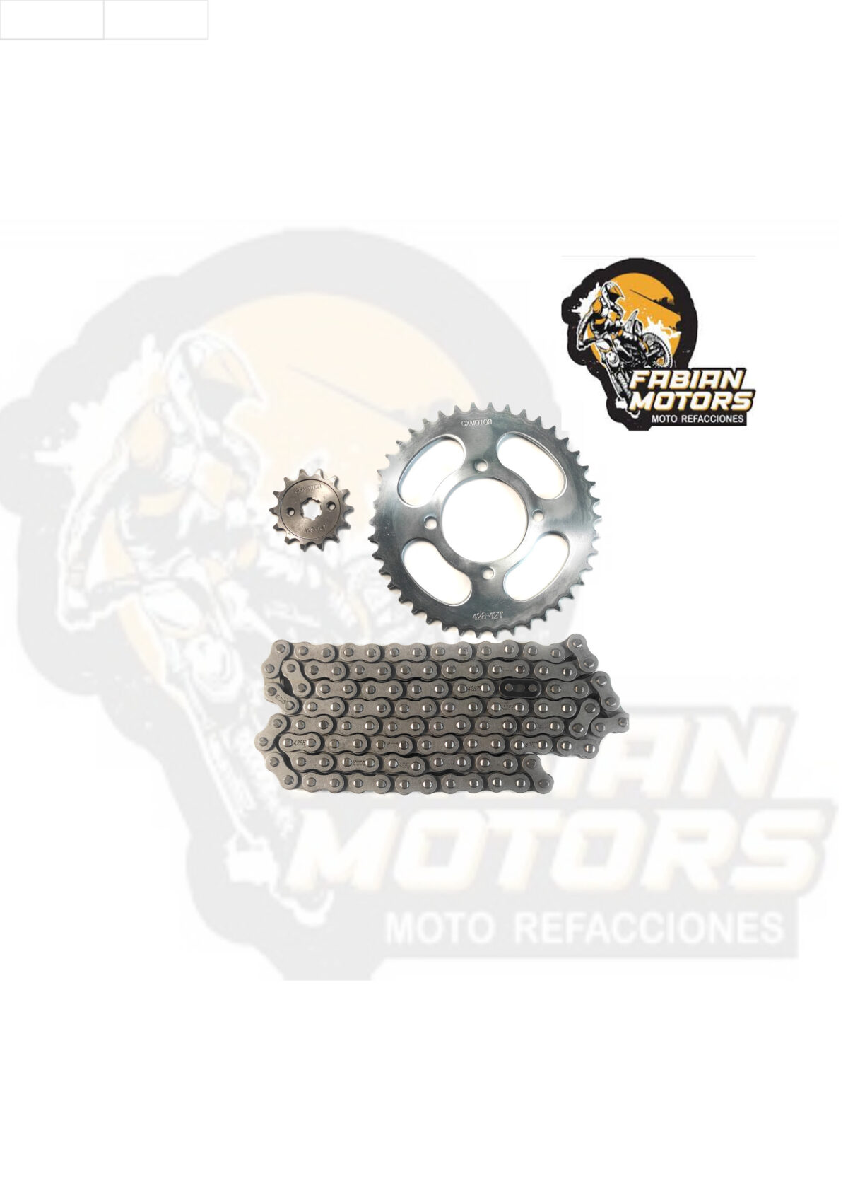 JUEGO DE ENGRANES CON CADENA P/ AT-110 SPORT (42/14D, 428 X 114L)
