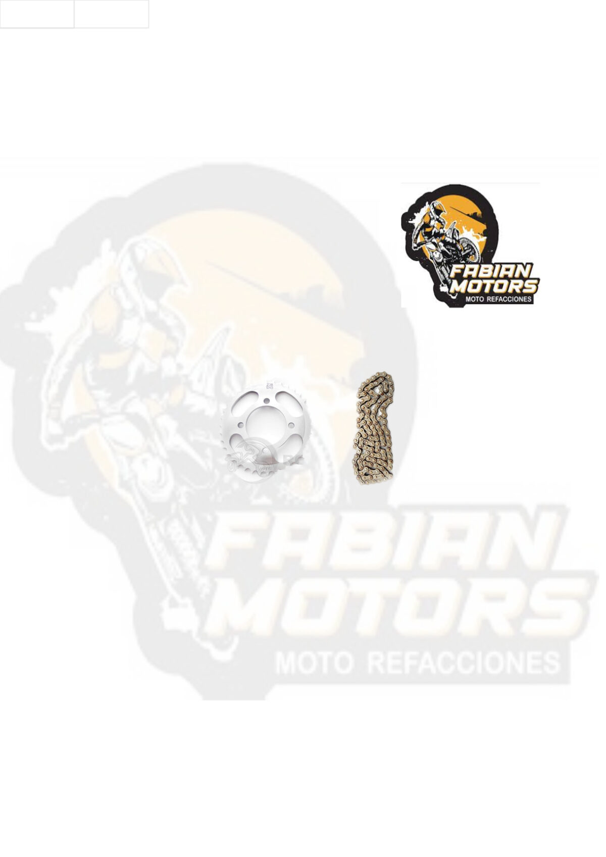 JUEGO DE ENGRANES CON CADENA SUNGO P/ TOOL-125, P/ FT-125 (ENGRANE TRASERO CONCAVO)  (38/15D, 428X126L)