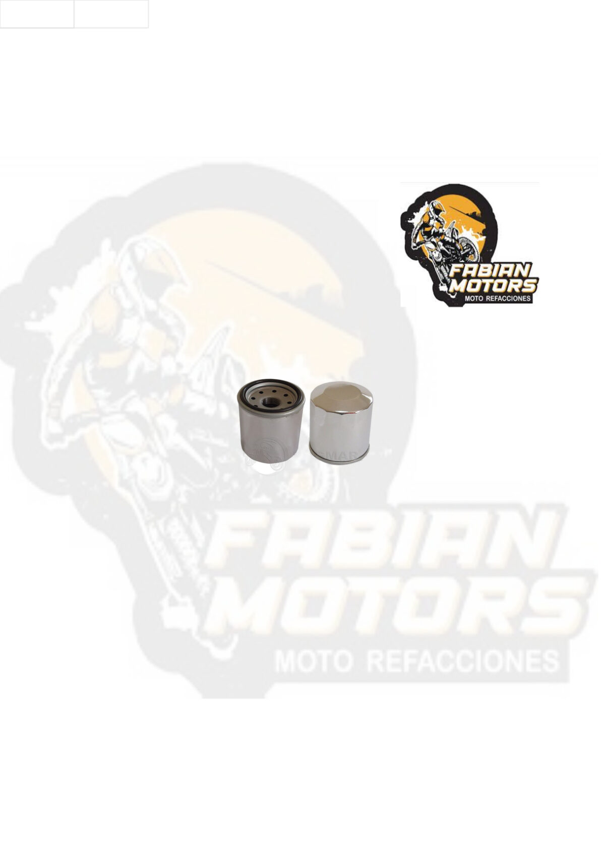 128-002036-1 FILTRO ACEITE ND P/ VT-600CD/VT600C, P/ YFM-350,400,450 KODIAK '00-'06, P/ YFM-660 GRIZZLY, P/ SPORTSMAN 500 '00-'11 CROMADO TWN (303)