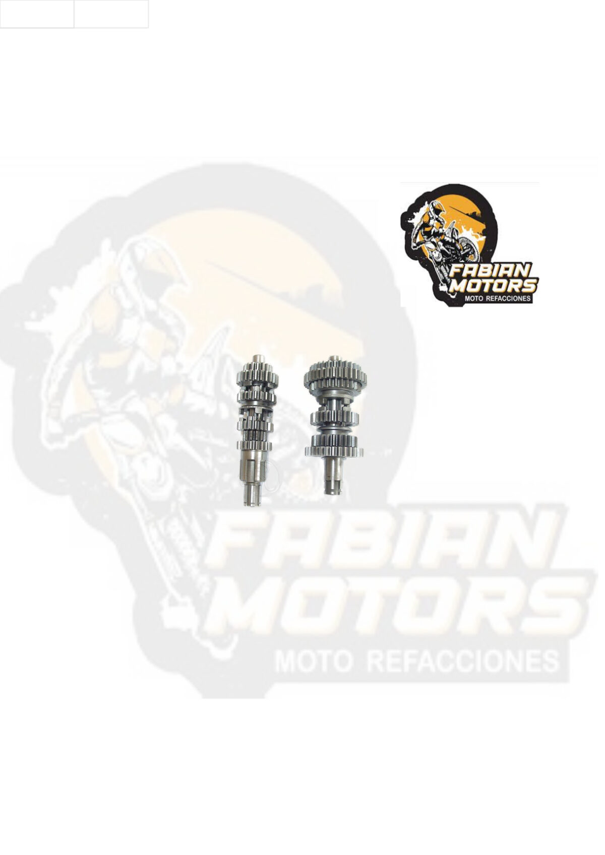 EJE PRIMARIO/SECUNDARIO COMPLETOS P/ TOOL-125 (JUEGO)