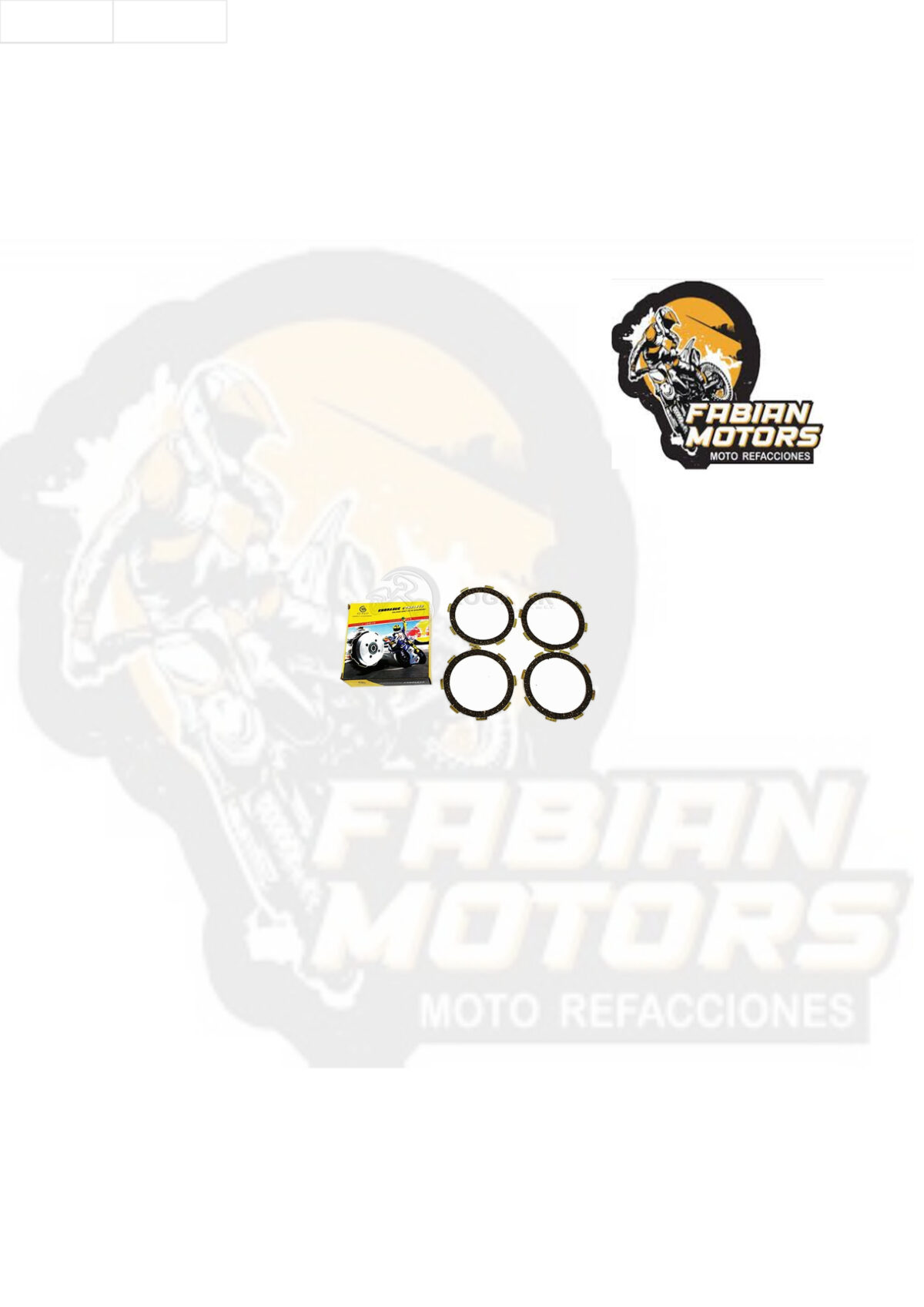 DISCO PASTA EMBRAGRE P/ YBR-125 EXPRESS (JUEGO)