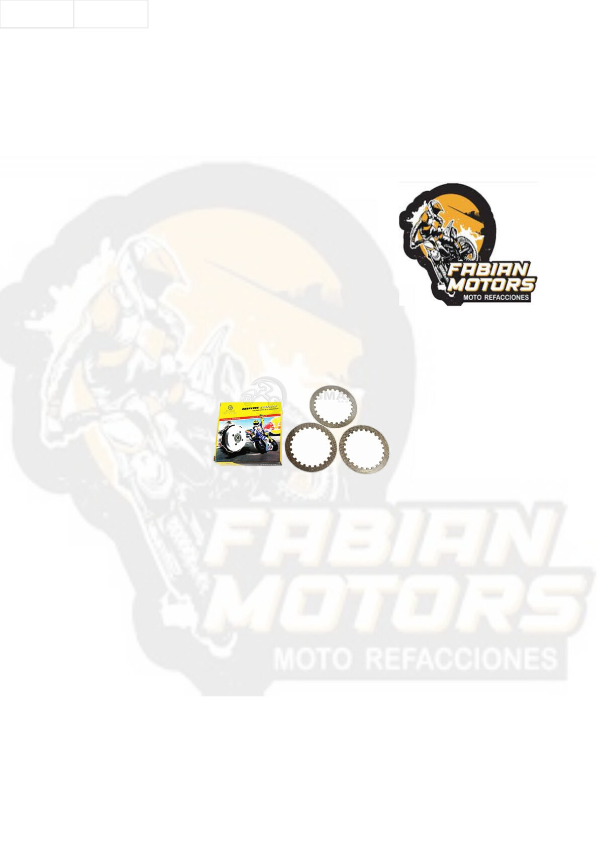 DISCO LAMINA EMBRAGRE P/ YBR-125 EXPRESS (JUEGO)