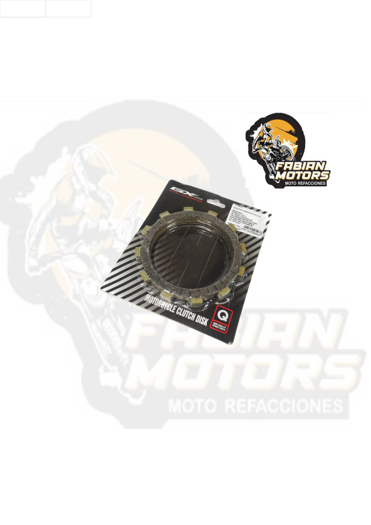 DISCO PASTA EMBRAGUE P/ EN-125 HU (JUEGO)