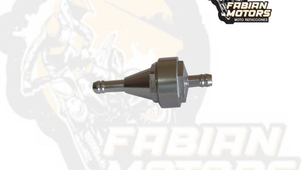 132-000036 FILTRO GASOLINA UNIVERSAL ALUMINIO CROMADO SG109005 (PIEZA)