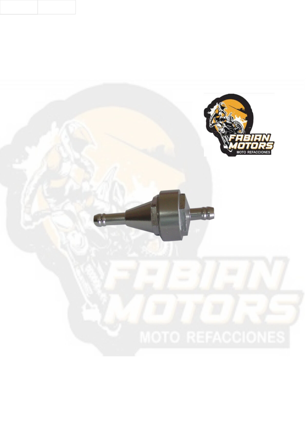 FILTRO GASOLINA UNIVERSAL ALUMINIO CROMADO SG109005 (PIEZA)