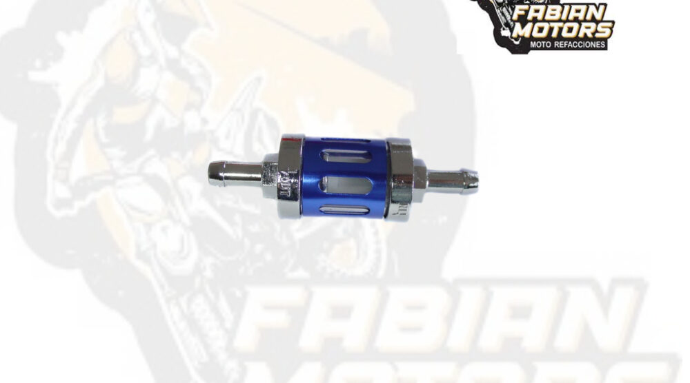 132-000038 FILTRO GASOLINA VIDRIO UNIVERSAL AZUL SG109009 (PIEZA)