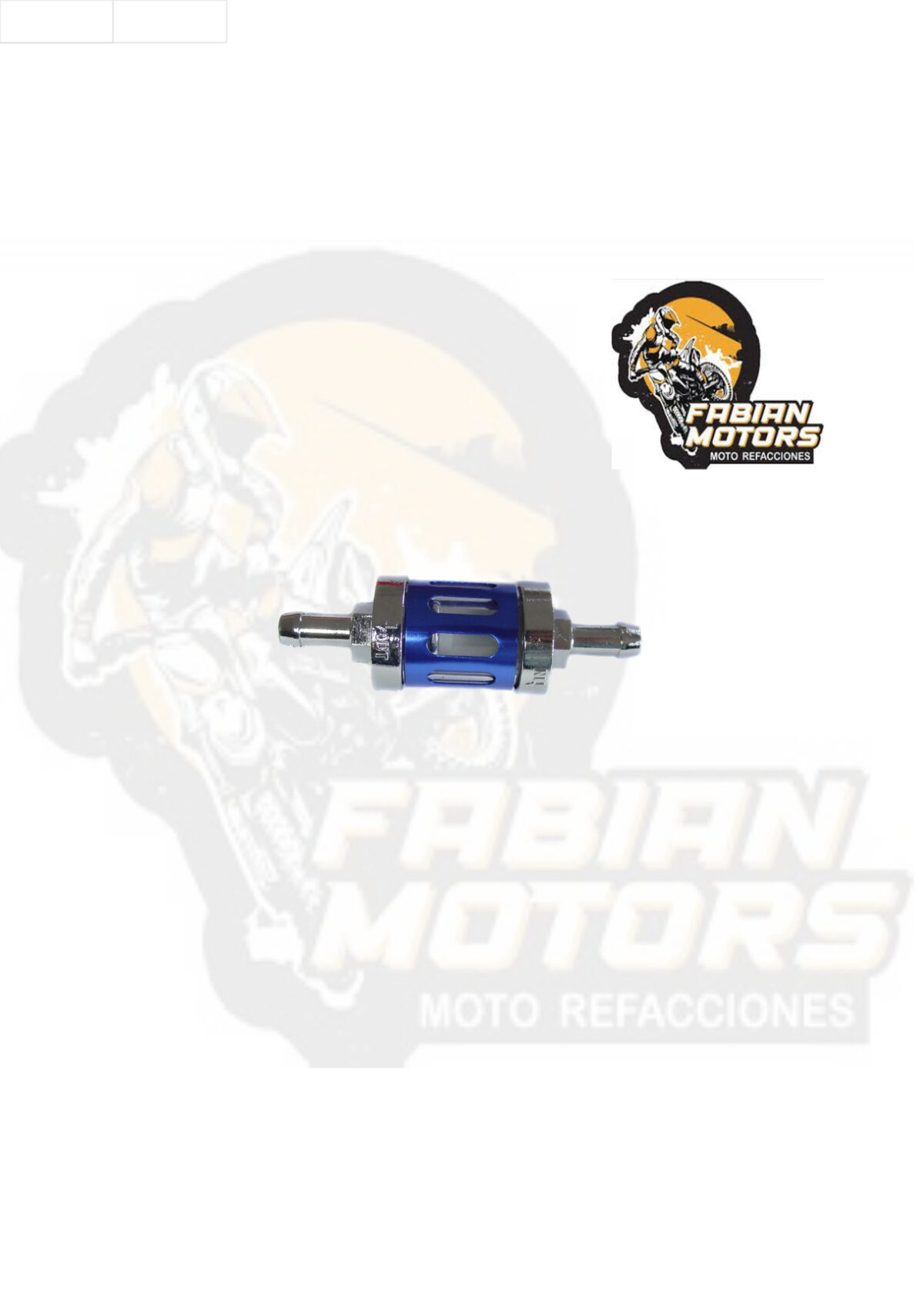 FILTRO GASOLINA VIDRIO UNIVERSAL AZUL SG109009 (PIEZA)