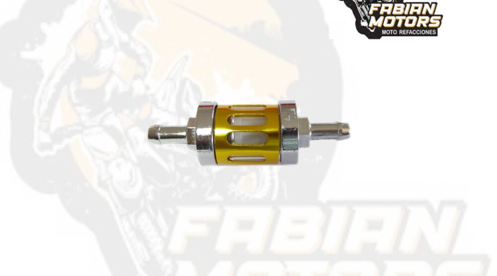 132-000039 FILTRO GASOLINA VIDRIO UNIVERSAL DORADO SG109009 (PIEZA)
