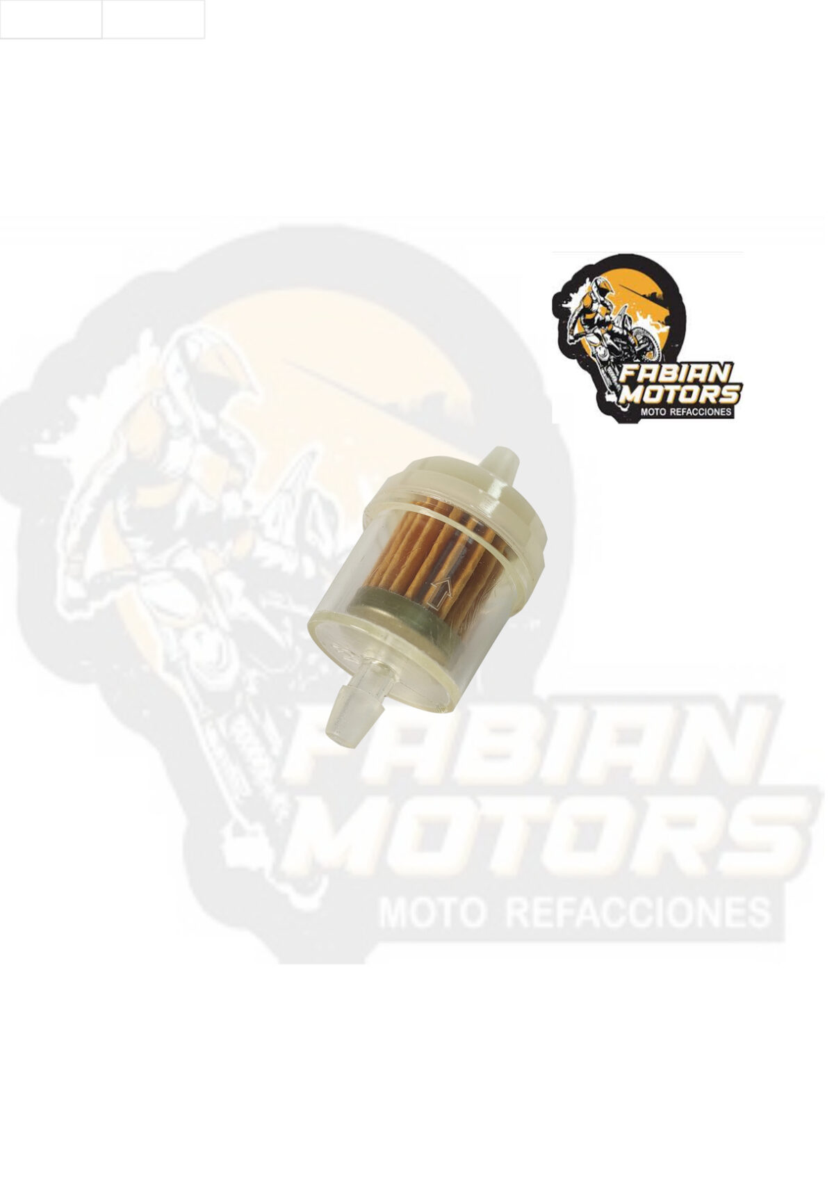 132-000049 FILTRO GASOLINA TRANSPARENTE UNIVERSAL (GRANDE) (PRECIO POR PIEZA) (VENTA MINIMA 10 PIEZAS)