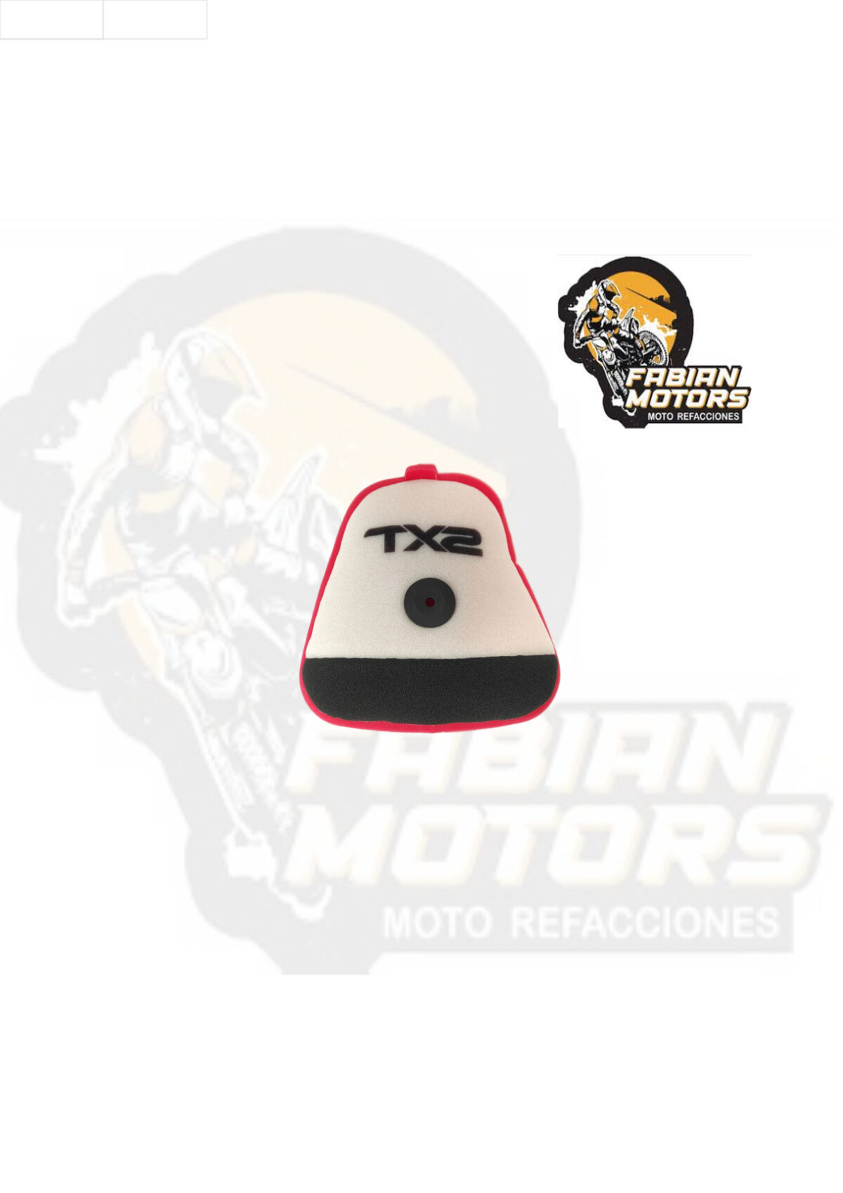 ELEMENTO FILTRO AIRE TECHX2 TX152218 P/ YZ 250F '14-'15, P/ YZ 450FX '17-'18, P/ YZ 250FX '15-'19