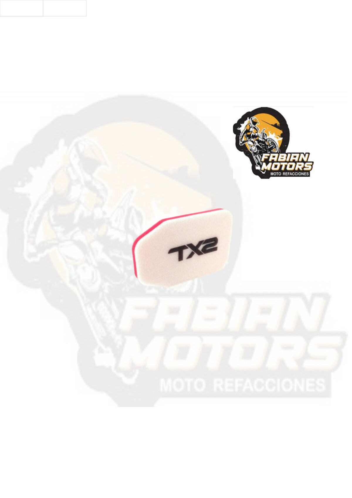 132-001050 ELEMENTO FILTRO AIRE TECHX2 TX154008 P/ KTM SX-50 '09-'21, P/ HUSQVARNA TC-50 '17-'21