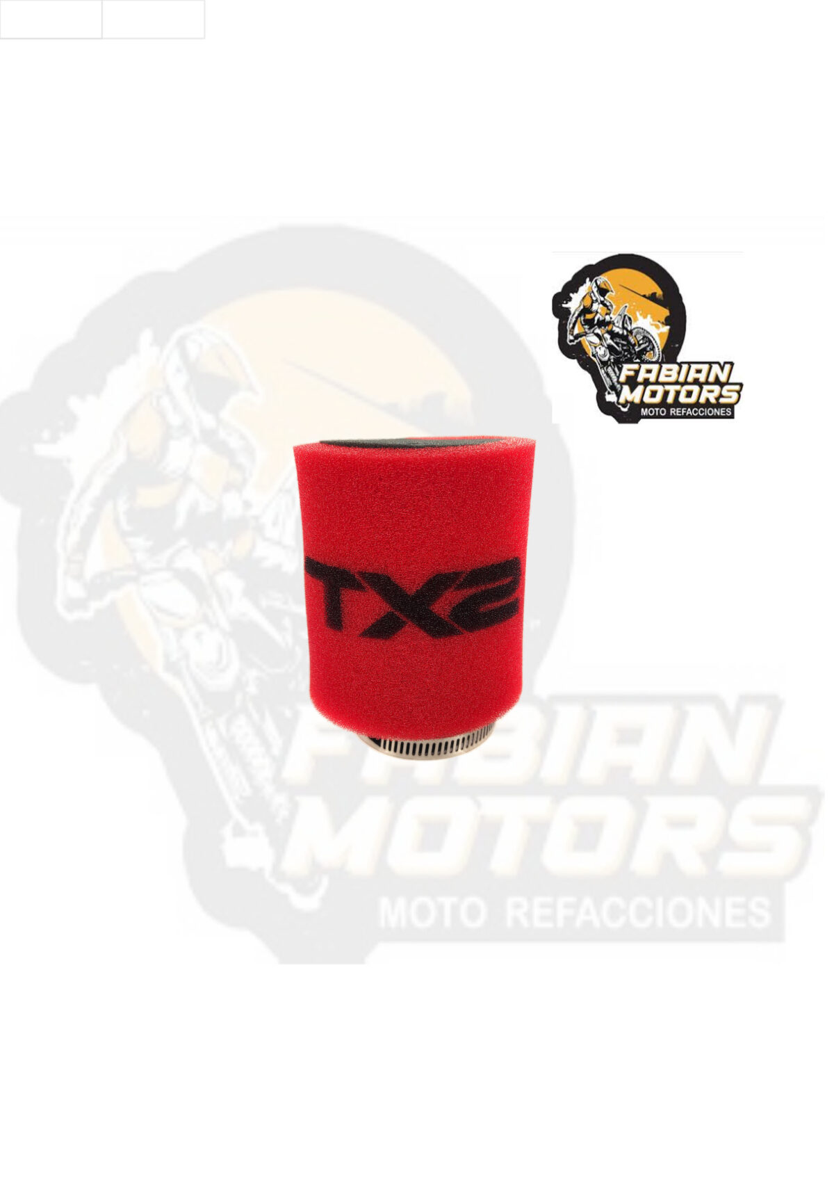 ELEMENTO FILTRO AIRE TECHX2 UNIVERSAL P/ ATV'S (4182) (DIAMETRO INTERNO 44.4MM (1 3/4), DIAMETRO EXTERNO 88.9MM (3 1/2), ALTURA 101.60MM (4), (ESPONJA)