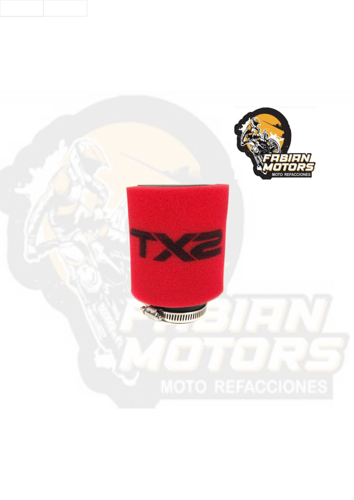 ELEMENTO FILTRO AIRE TECHX2 UNIVERSAL P/ ATV'S (4200) (DIAMETRO INTERNO 50.8MM (2), DIAMETRO EXTERNO 88.9MM (3 1/2), ALTURA 101.60MM (4), (ESPONJA)