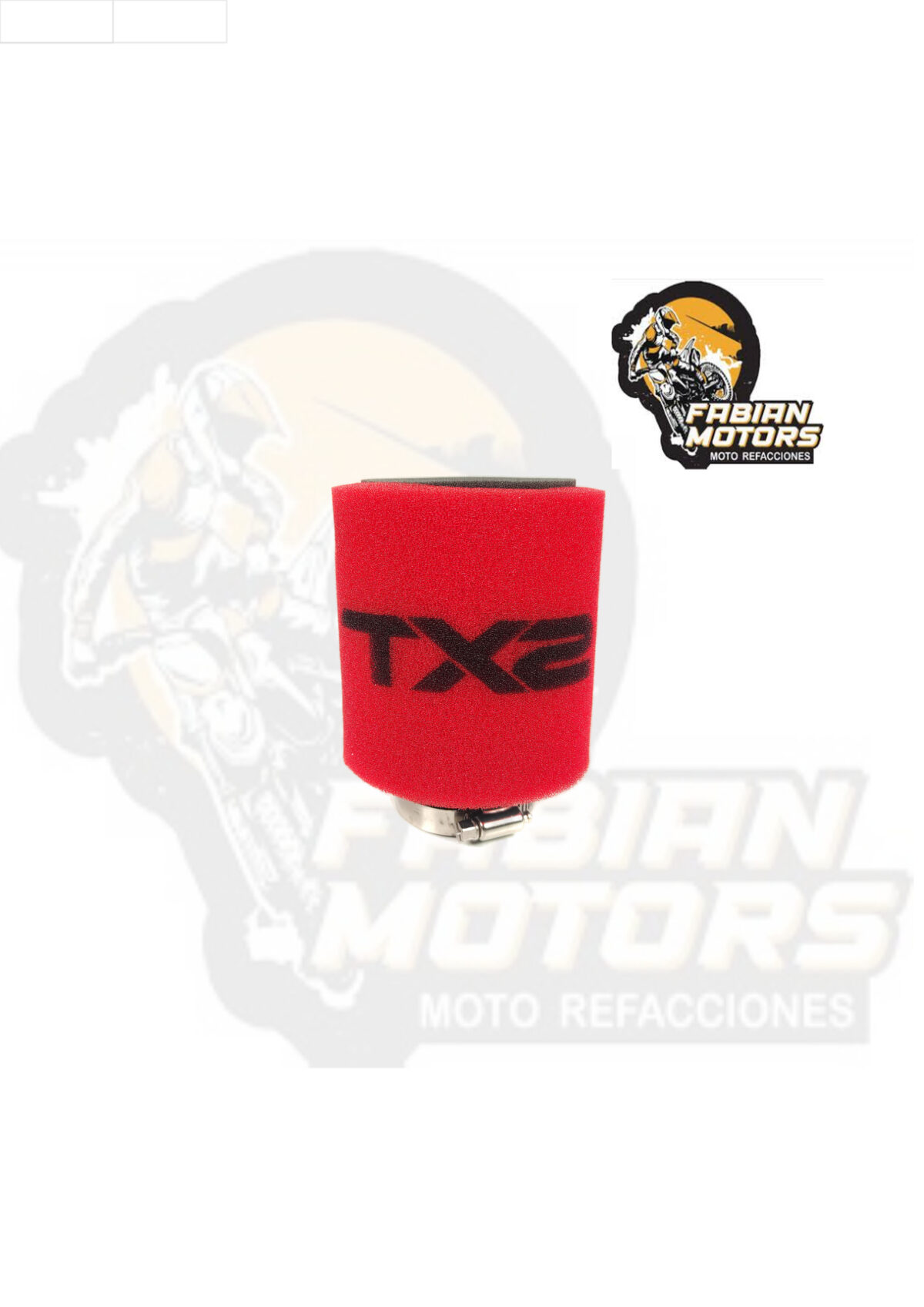 ELEMENTO FILTRO AIRE TECHX2 UNIVERSAL P/ ATV'S (4152) (DIAMETRO INTERNO 38.10MM (1 1/2), DIAMETRO EXTERNO 88.9MM (3 1/2), ALTURA 101.60MM (4), (ESPONJA)