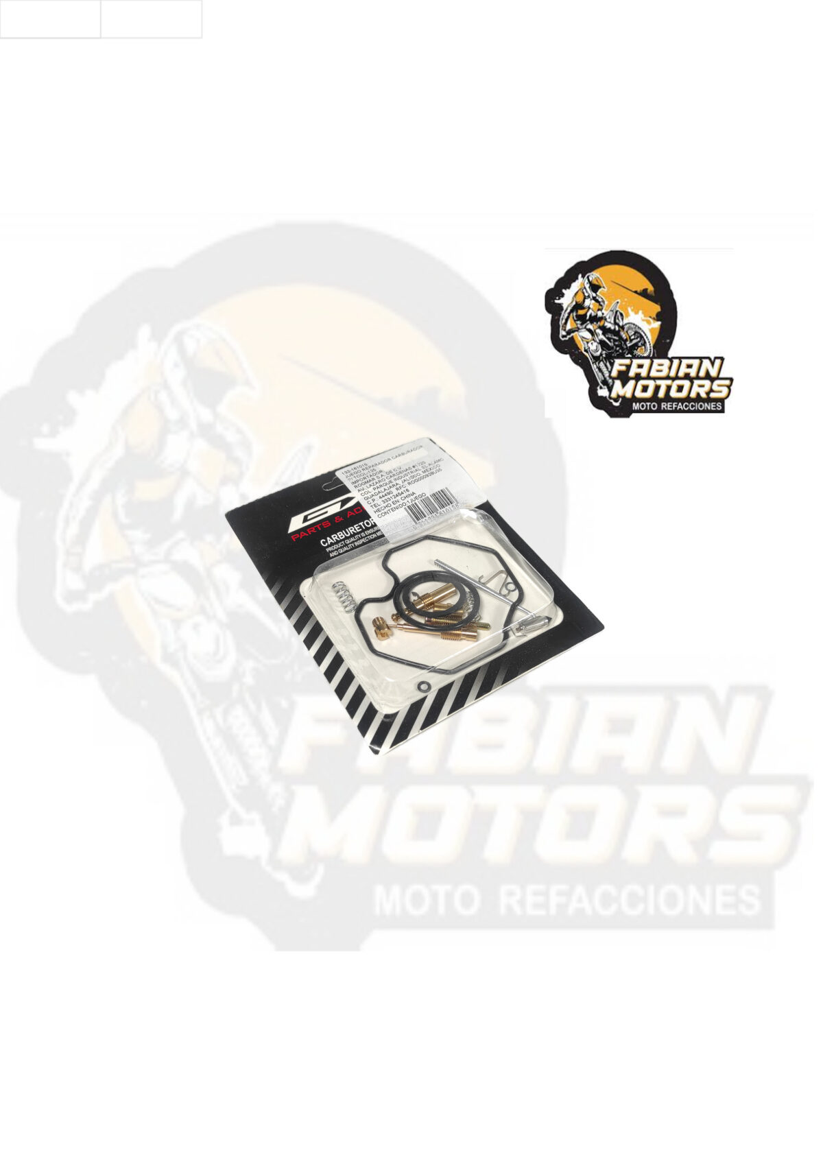 JUEGO REPARADOR CARBURADOR P/ TOOL-125