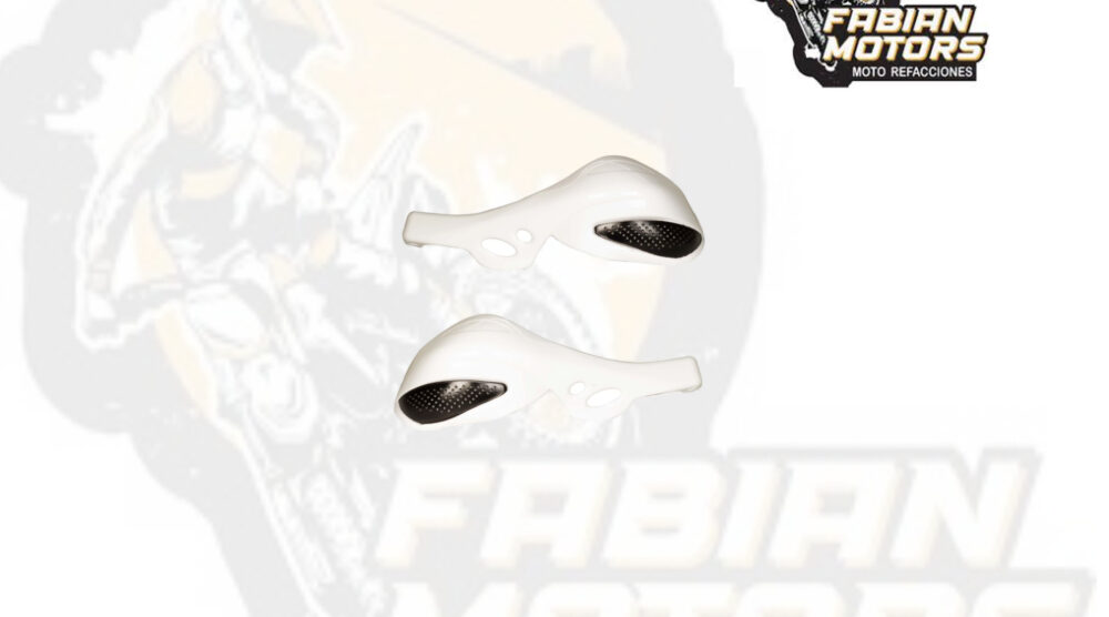 136-000023 PROTECTOR DE MANIJA BLANCO SCOOTER UNIVERSAL A000 (JUEGO)