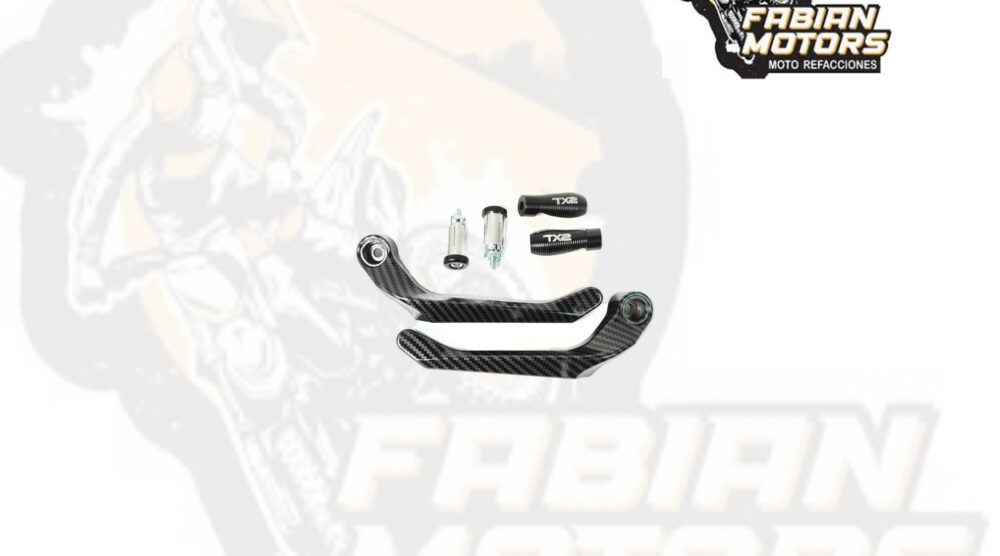 136-000025 PROTECTOR DE MANIJA TECHX2 TIPO FIBRA DE CARBON SG182-1 (JUEGO)