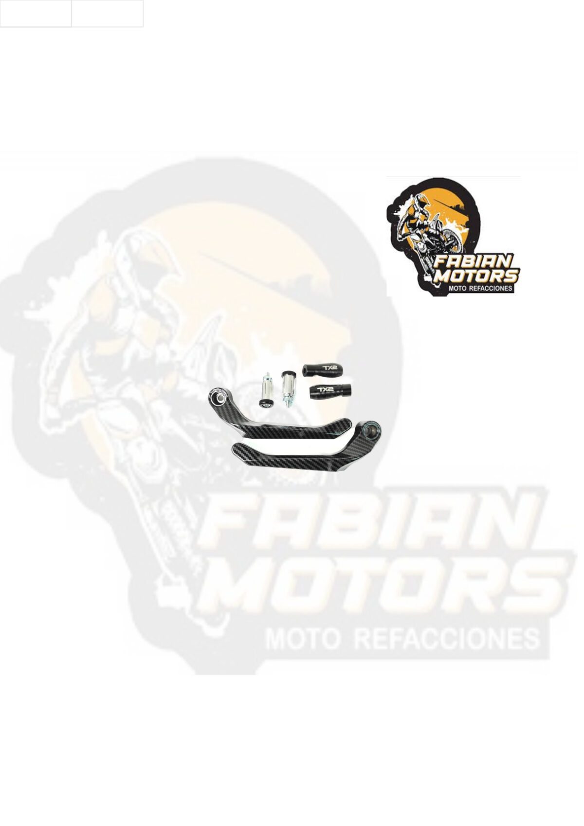 PROTECTOR DE MANIJA TECHX2 TIPO FIBRA DE CARBON SG182-1 (JUEGO)