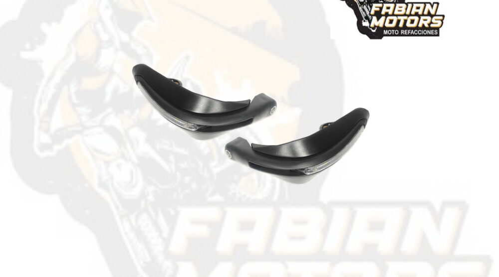 136-000055 PROTECTOR MANIJA NEGRO 12V C/ LUZ HDPR-X01 (JUEGO)