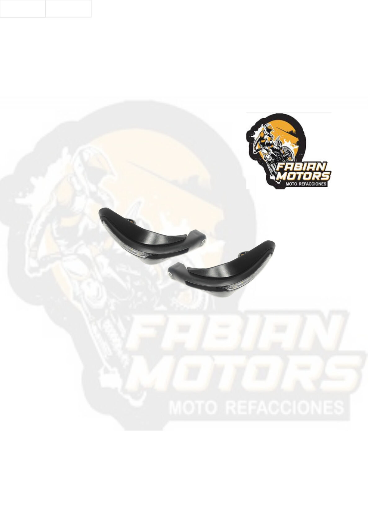 PROTECTOR MANIJA NEGRO 12V C/ LUZ HDPR-X01 (JUEGO)