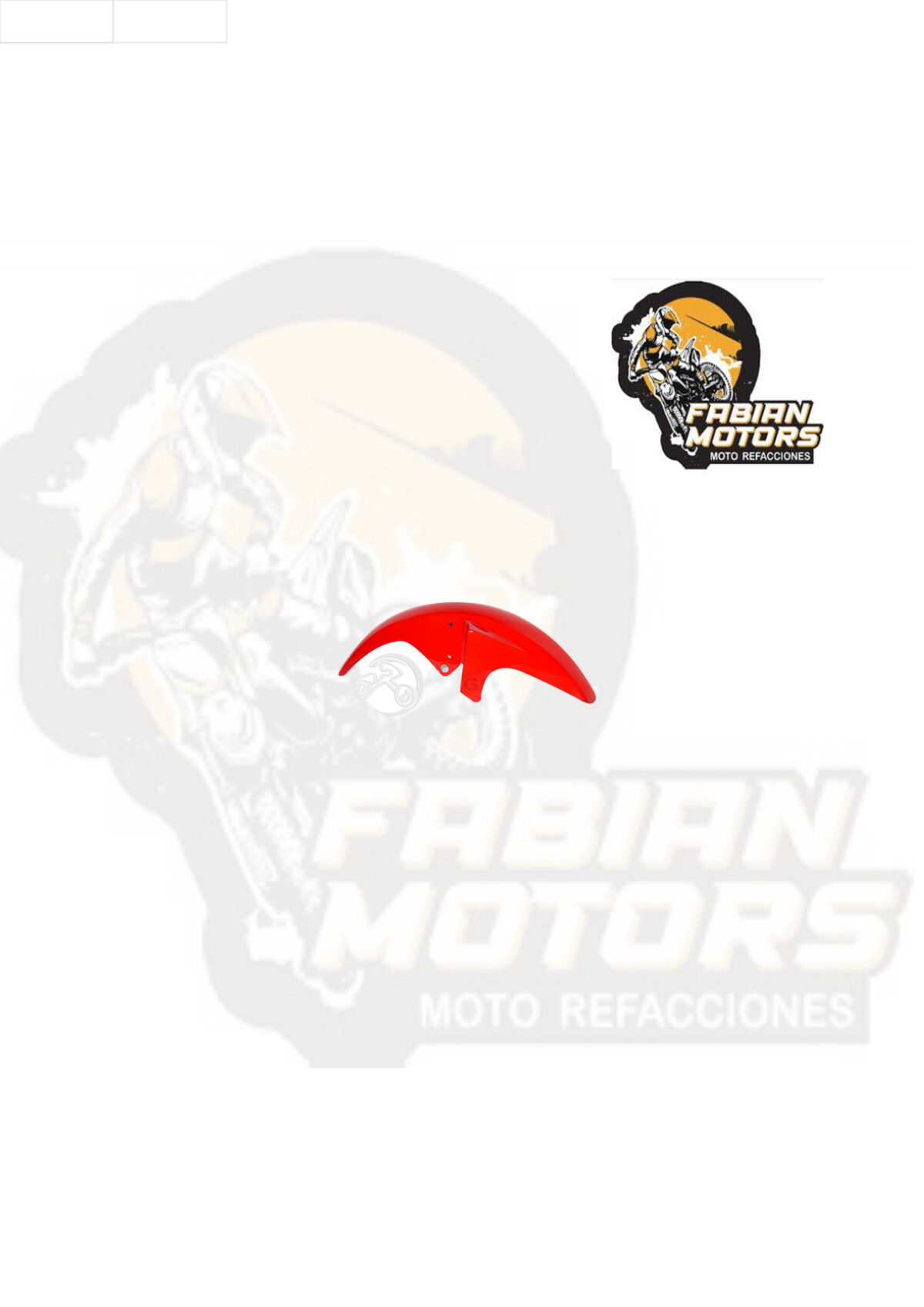 SALPICADERA DELANTERA ROJA SUNGO P/ YBR-125 EXPRESS