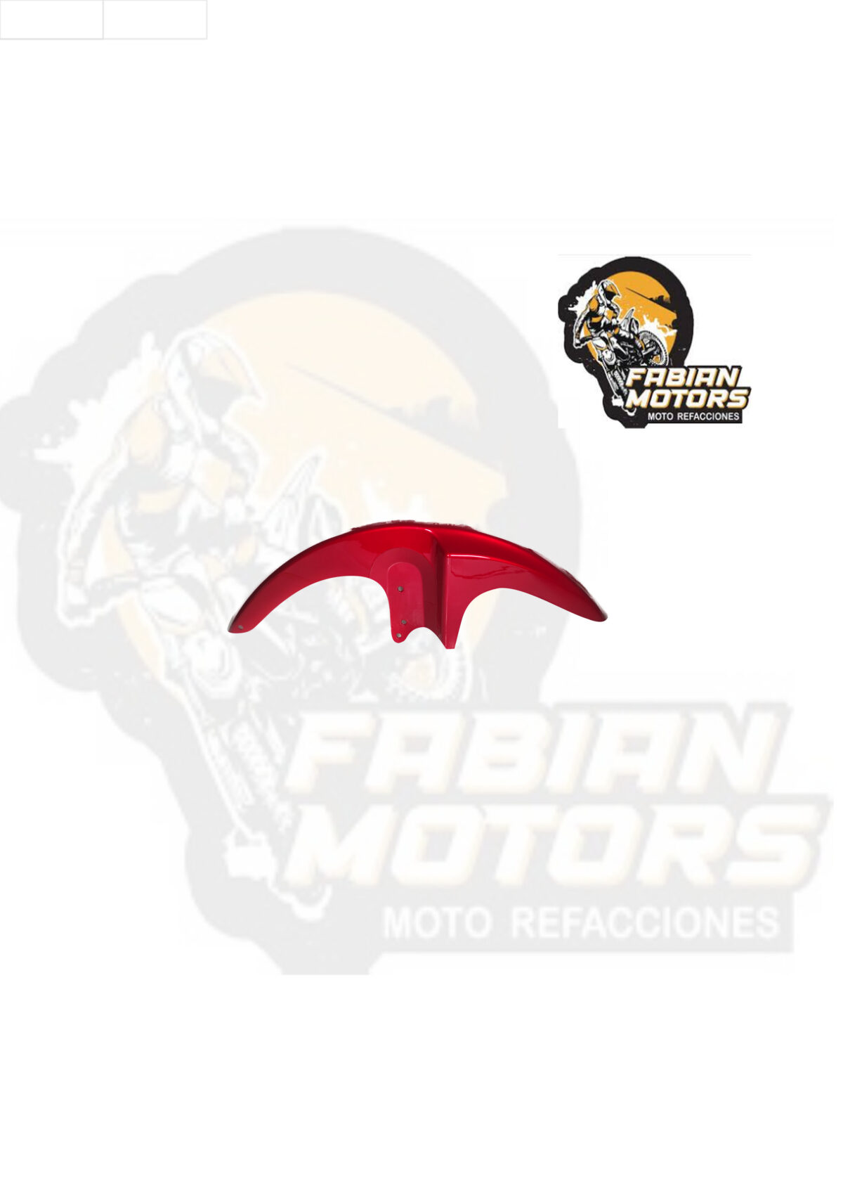 SALPICADERA DELANTERA ROJA P/ FT-125 (MOD. 09-18)