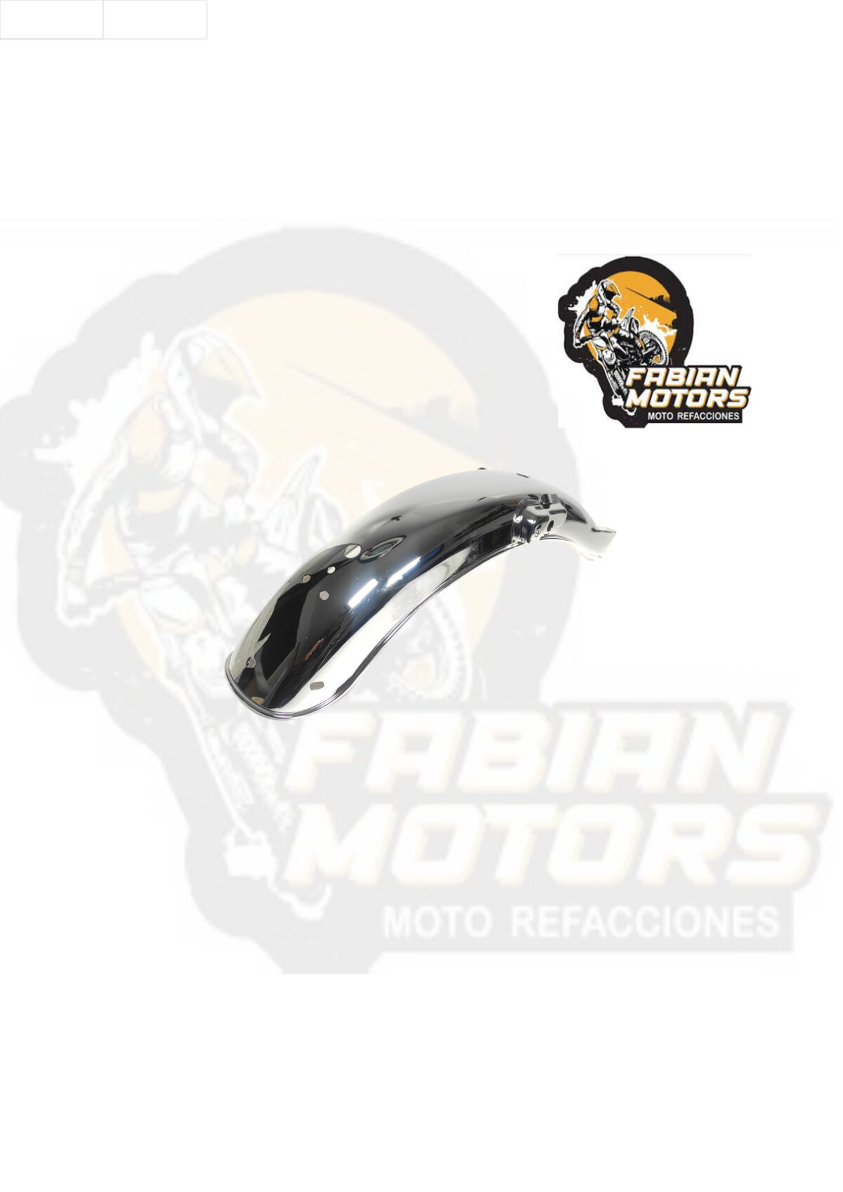 SALPICADERA TRASERA CROMADA P/ FT-125 (MOD. 05-18)