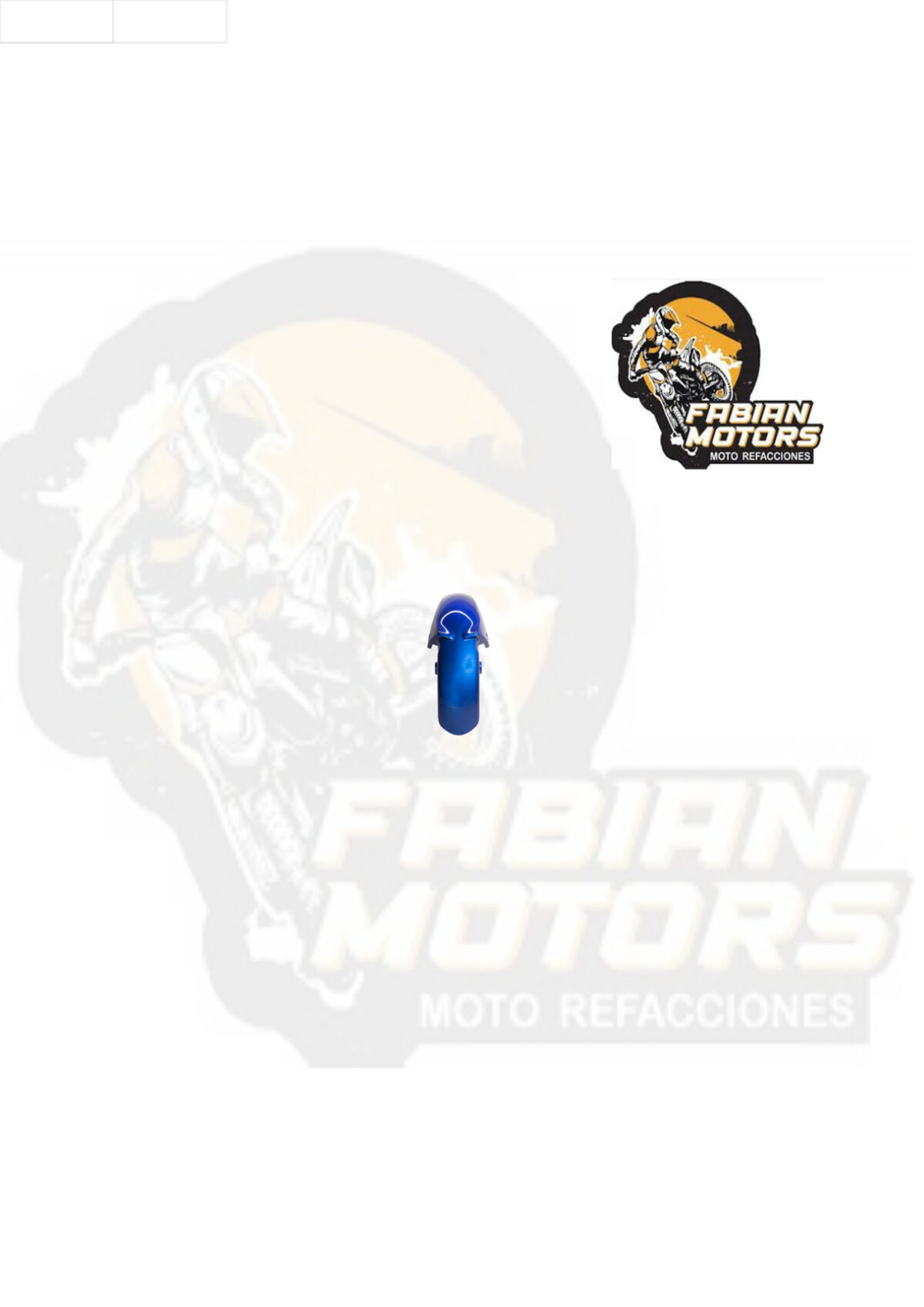 SALPICADERA DELANTERA AZUL P/ GIXXER-150
