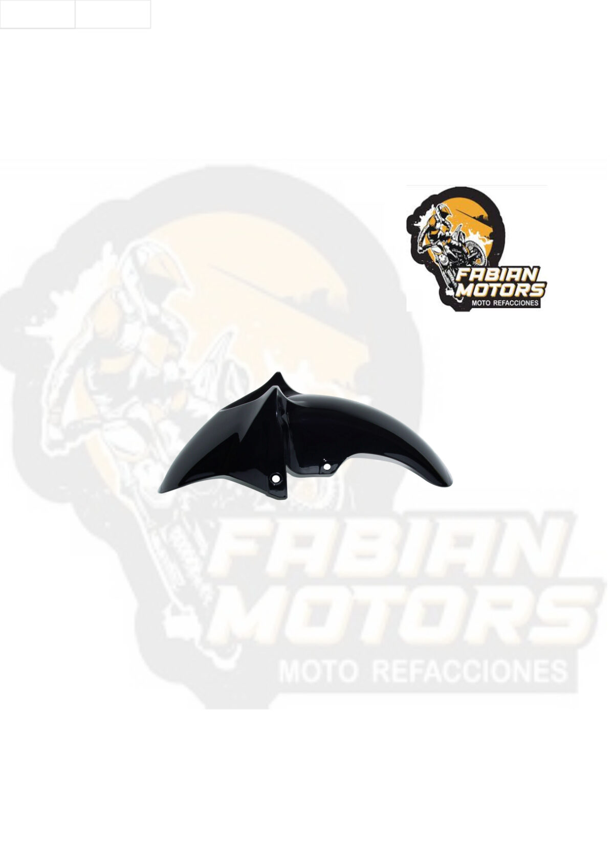 SALPICADERA DELANTERA NEGRA SUNGO P/ FZ-16