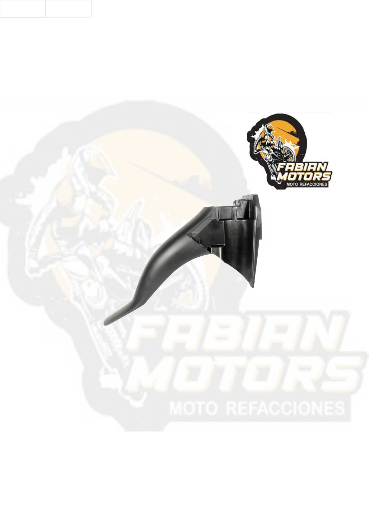 SALPICADERA DELANTERA NEGRA P/ CRYPTON-110 (POSTERIOR)