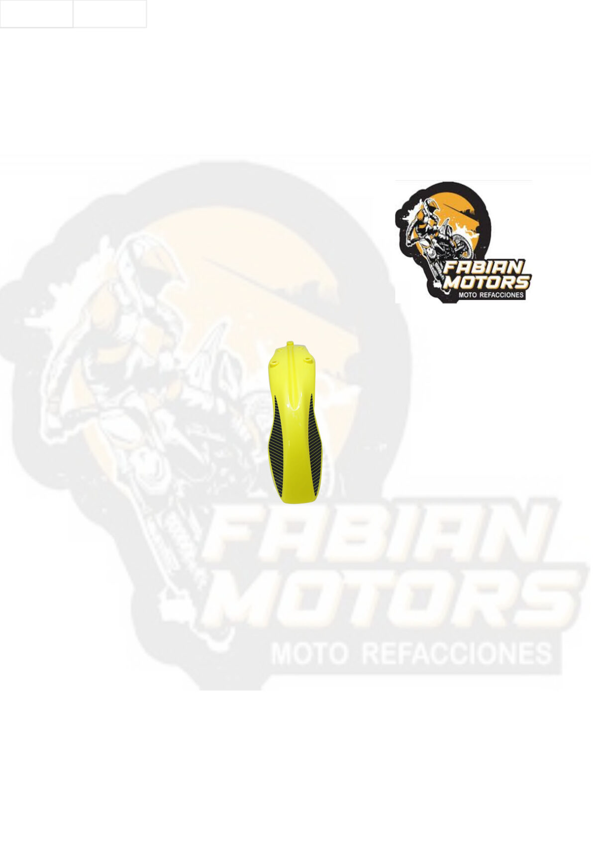 SALPICADERA DELANTERA AMARILLA P/ DM-150