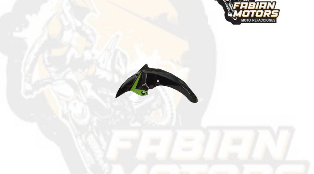 SALPICADERA DELANTERA NEGRA/VERDE LIMON P/ 150SZ '16-'18