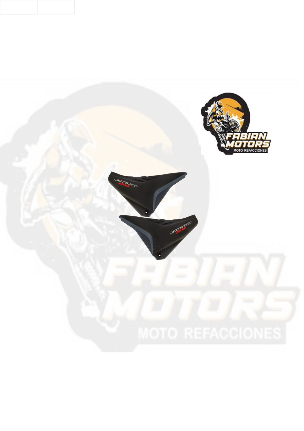 TAPAS LATERALES NEGRAS P/ GL-150 CARGO (PAR)
