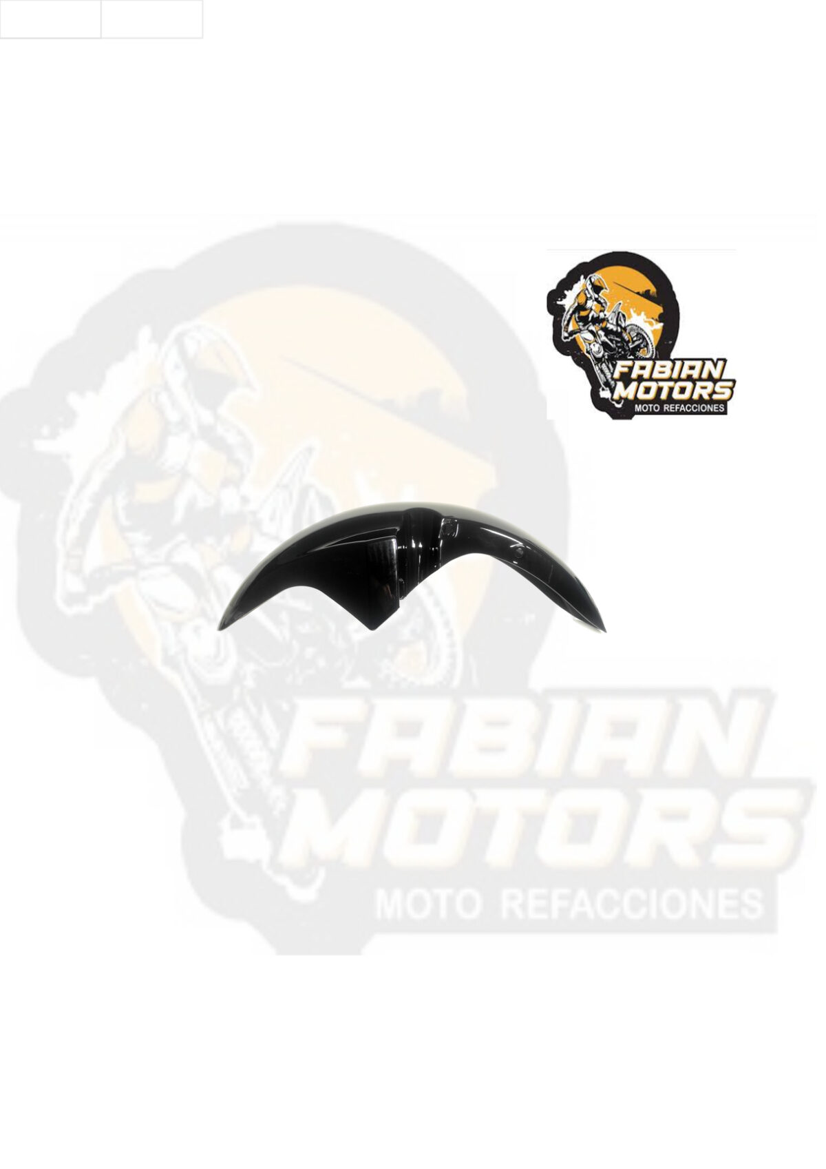 SALPICADERA DELANTERA NEGRA C/ SOPORTE P/ GL-150 CARGO