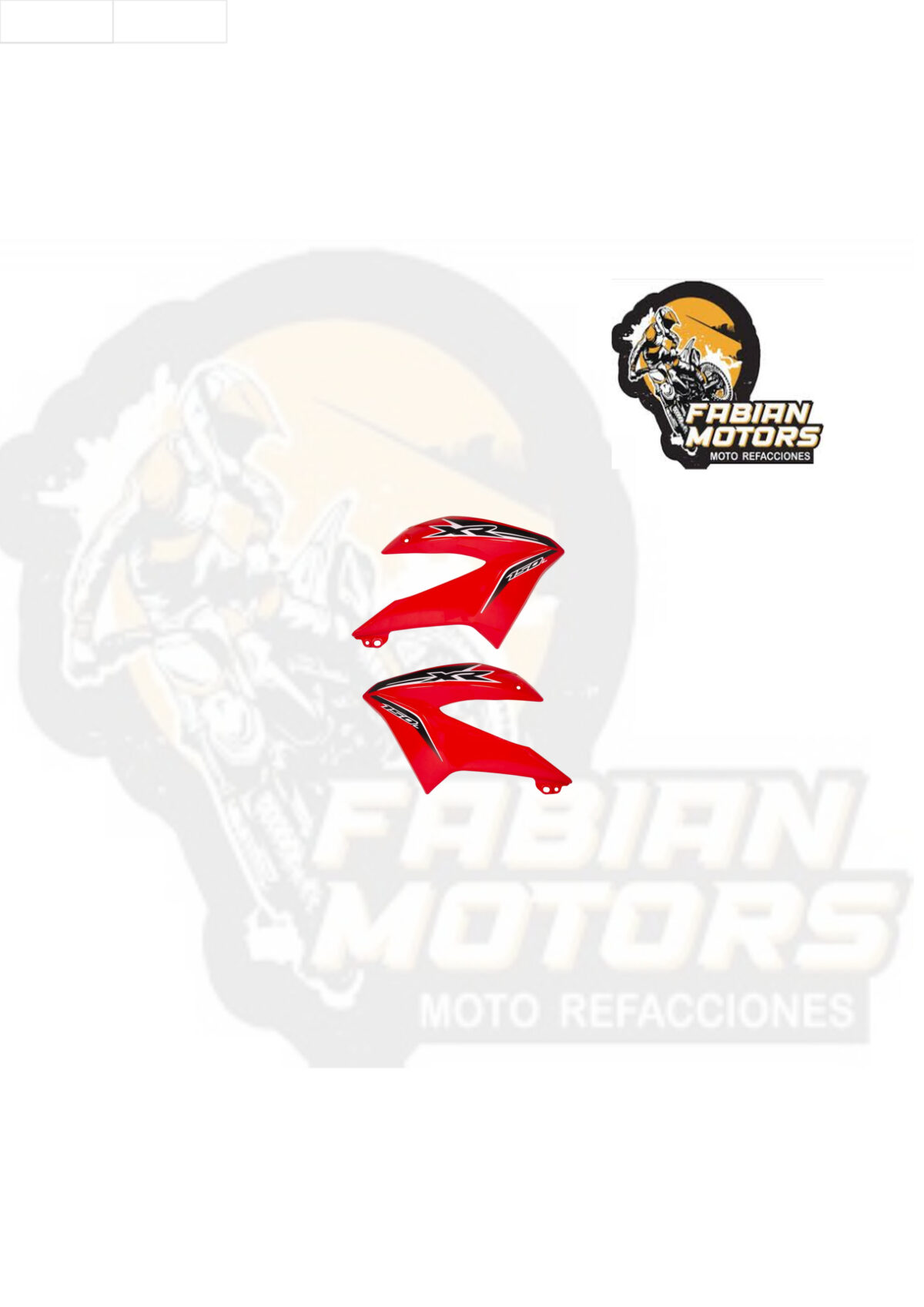 TAPAS LATERALES ROJAS SUNGO P/ XR-150L (PAR)