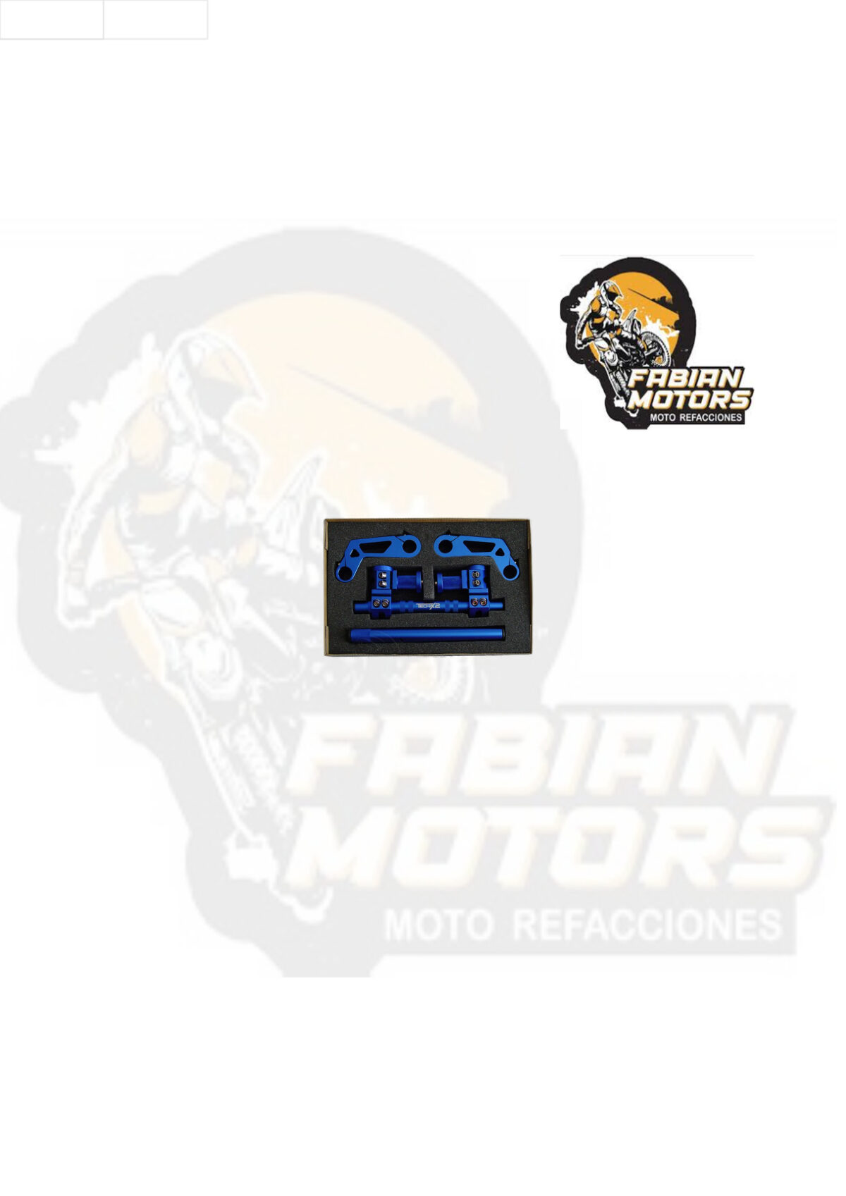 MANUBRIO TECHX2 ALUMINIO UNIVERSAL AZUL