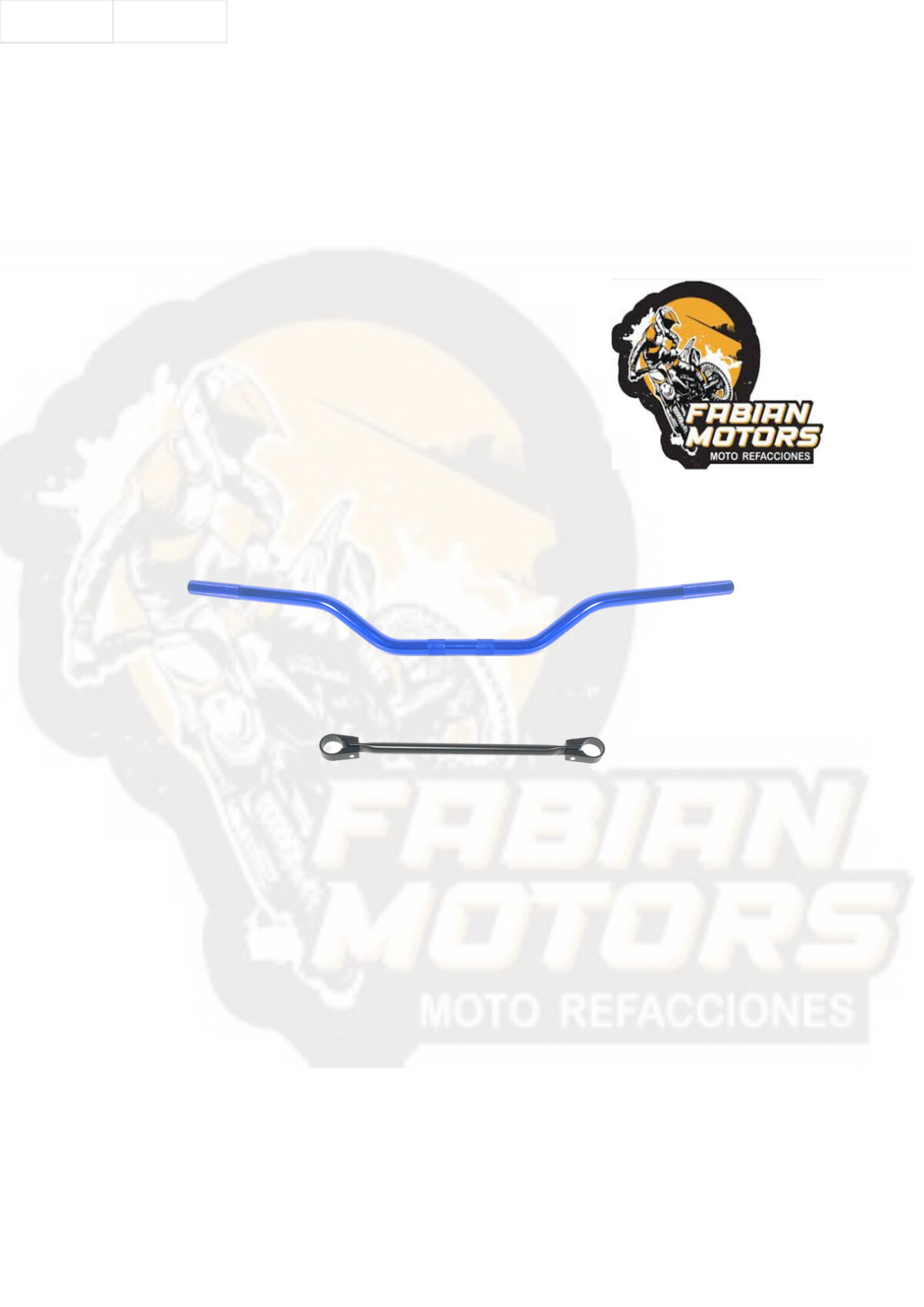 MANUBRIO TECHX2 ALUMINIO TIPO CROSS AZUL