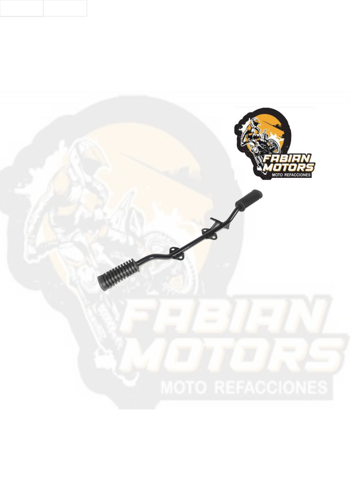 BARRA POSAPIE C/ GOMAS P/ FT-125/ CG-125, P/ TOOL-125