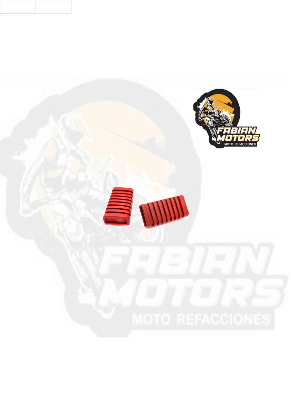 HULE BARRA POSAPIE ROJO P/ FT-125 (PAR)
