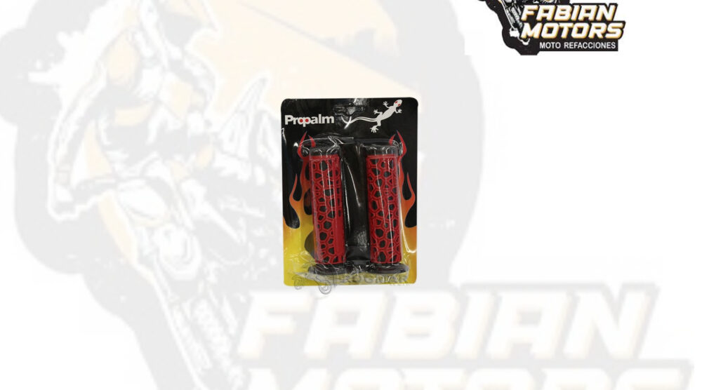 138-000014 PUÑOS TIPO ATV ROJO/NEGRO PRO-0019 (JUEGO) TWN