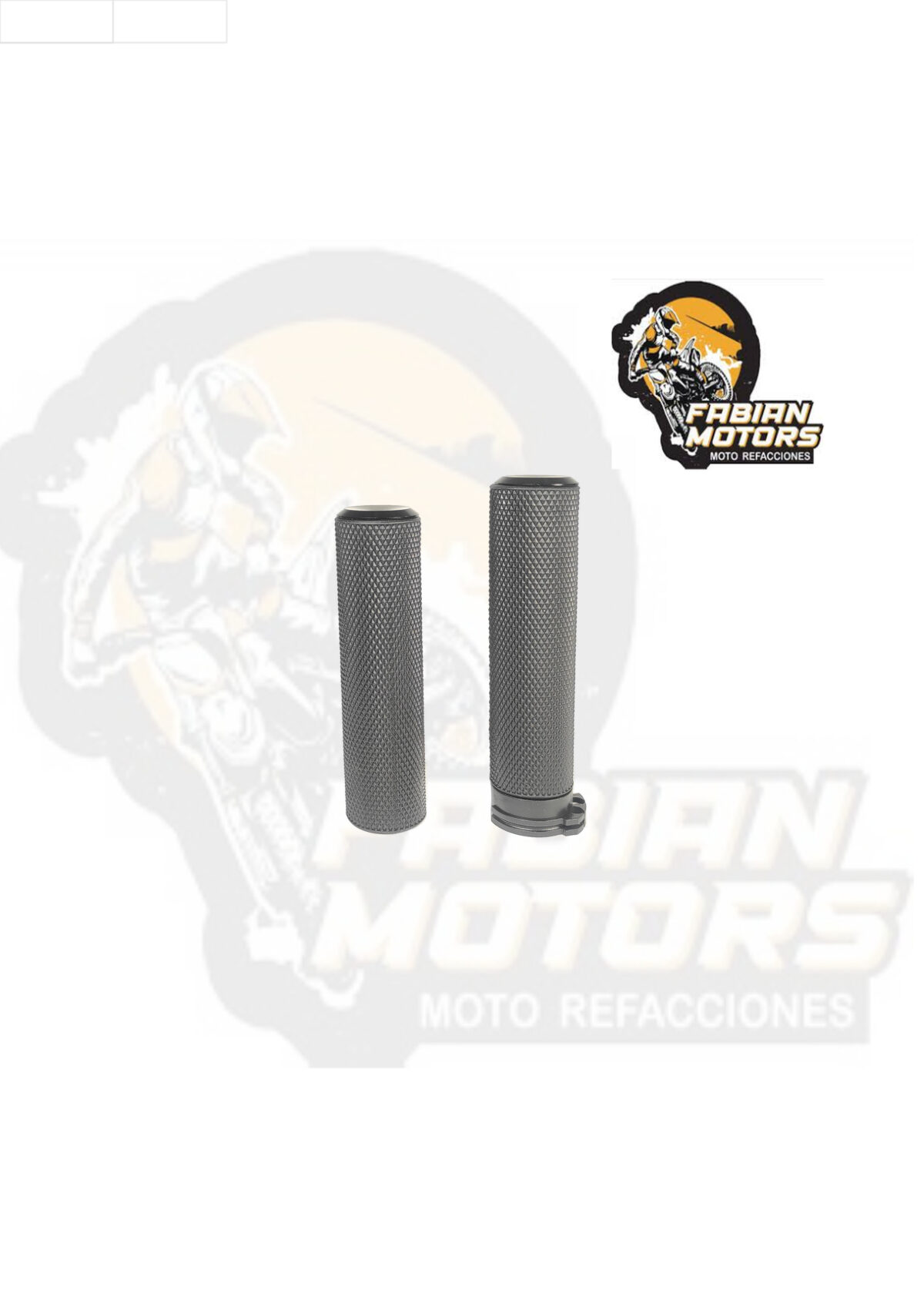 PUÑOS CHOPPER NEGROS 1" (PAR)
