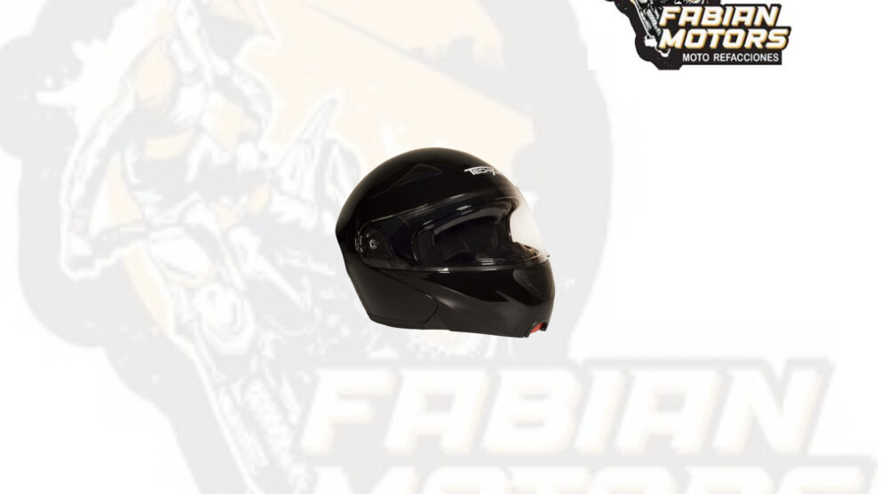CASCO TECHX2 FORCE TX-901 ABATIBLE NEGRO C/ LENTE INTERNO TALLA: EG (PRECIO POR PIEZA) (DE 1 A 5 PIEZAS) NORMA EUROPEA ECER22-05 Y NORMA AMERICANA DOT