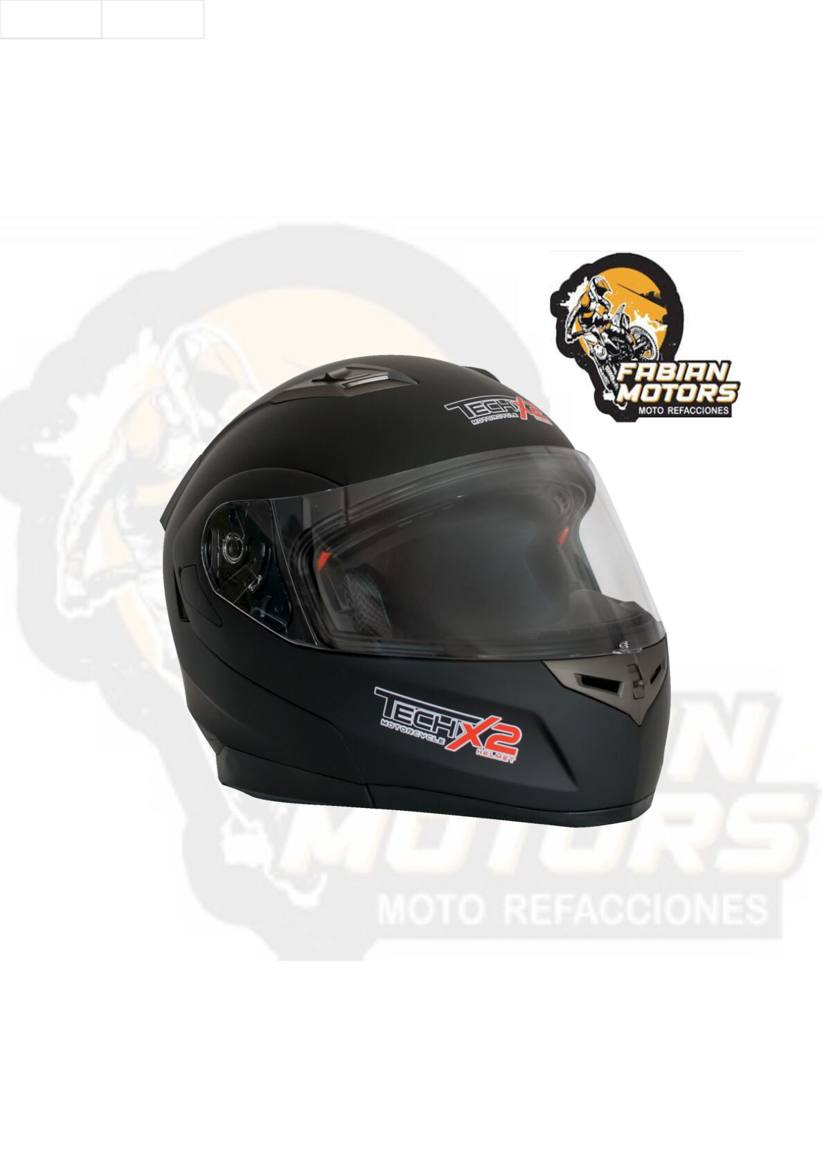 140-100202 CASCO TECHX2 FF953 ABATIBLE NEGRO MATE CON LENTE INTERNO TALLA: M NORMA EUROPEA ECER22-05