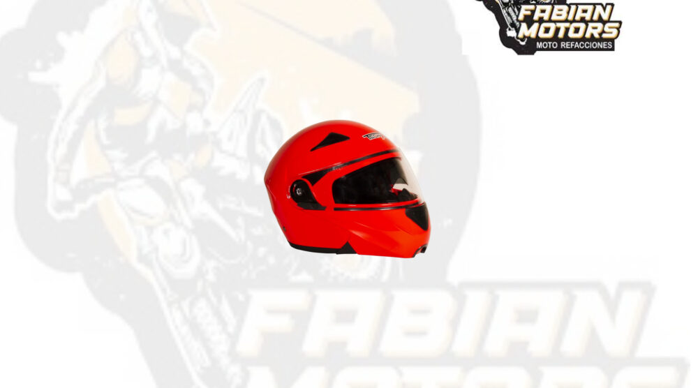 CASCO TECHX2 FORCE TX-901 ABATIBLE ROJO C/ LENTE INTERNO TALLA: M (PRECIO POR PIEZA) (DE 1 A 5 PIEZAS) NORMA EUROPEA ECER22-05 Y NORMA AMERICANA DOT