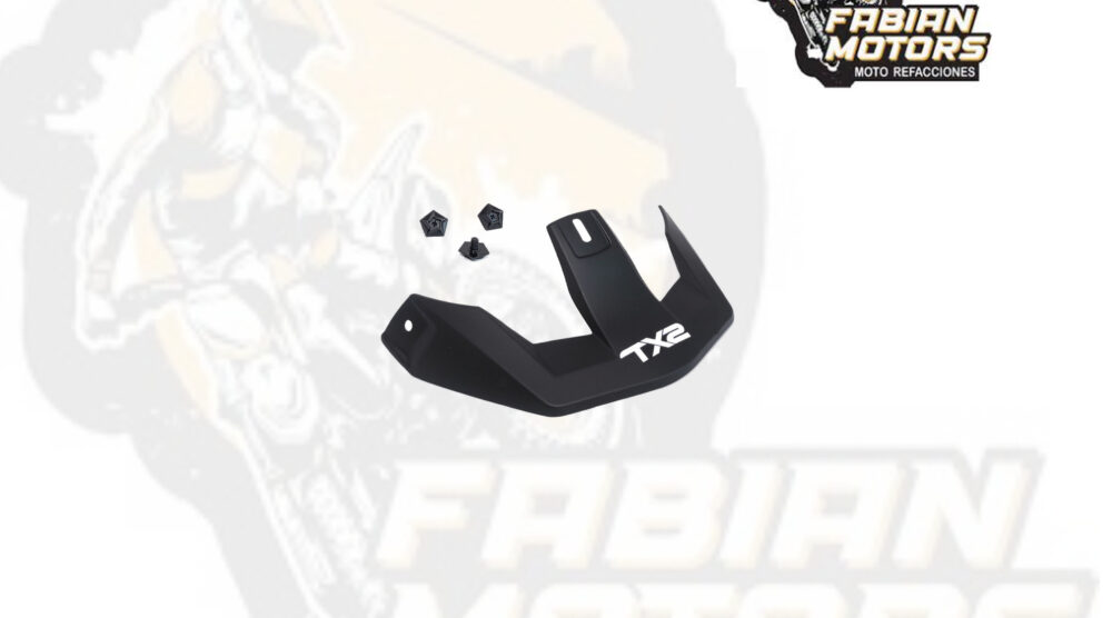 VISERA PARA CASCO Y TORNILLOS TX-726 NEGRA MATE (JUEGO)